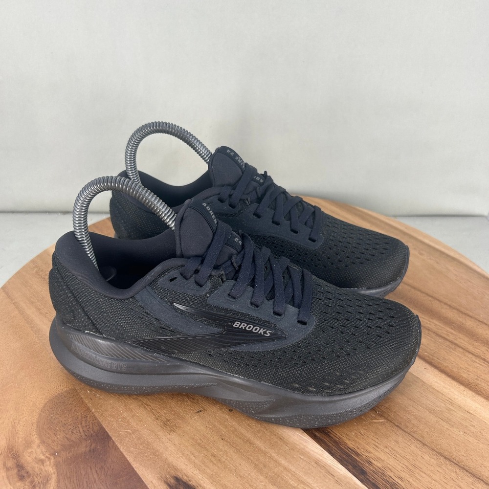 Brooks Adrenaline GTS 24 Womens Triple Black Running Shoes 1204261B020 Size 6 B